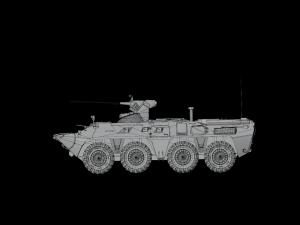 Armored personnel carrier BTR-82A 3D 모델