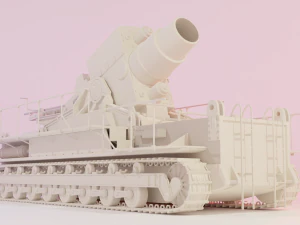 Self-propelled mortar Loki STL 3D Model