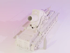 Self-propelled mortar Loki STL 3D Model