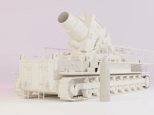 Self-propelled mortar Loki STL 3D Model