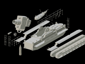 Self-propelled mortar Loki STL Modelo 3D