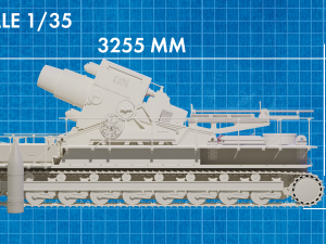 Self-propelled mortar Loki STL Modelo 3D