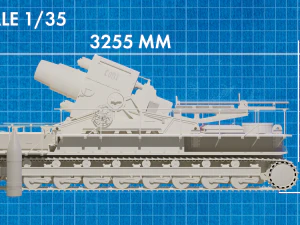 Self-propelled mortar Loki STL 3D Model