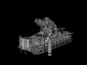 Self-propelled mortar Loki STL Modelo 3D