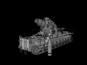 Self-propelled mortar Loki STL 3D Model
