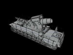 Self-propelled mortar Loki STL 3D Model