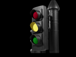Free lol poly Traffic light 3D Модель