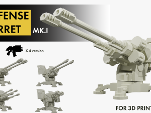 Defense turret Wh40k 3D Модель