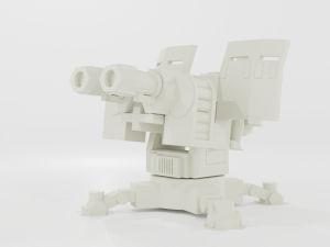 Defense turret Wh40k Modelo 3D