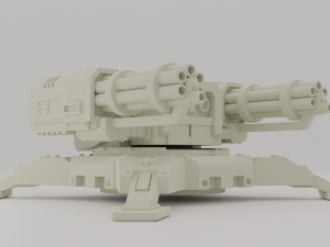 Space Marine light turret 3D Model