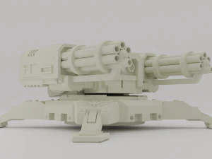 Space Marine light turret 3D Model