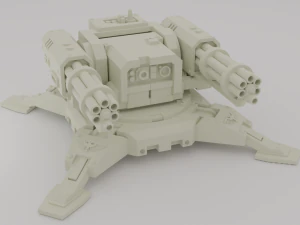 Space Marine light turret 3D Model