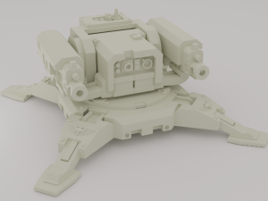 Space Marine light turret 3D Model