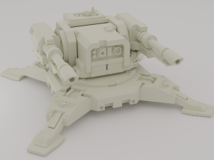 Space Marine light turret 3D Model