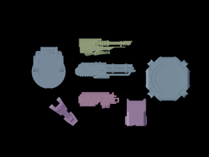 Space Marine light turret 3D Model