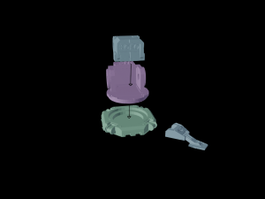 Space Marine light turret 3D Model