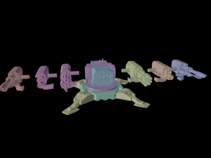 Space Marine light turret 3D Model