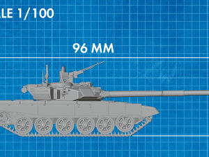 Main battle tank T90A Vladimirova STL 3D 모델