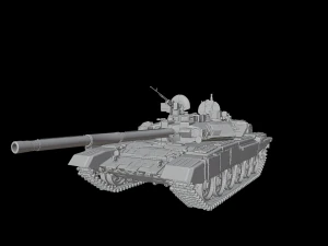 Main battle tank T90A Vladimirova STL 3D Model