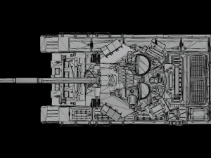 Main battle tank T90A Vladimirova STL 3D Model