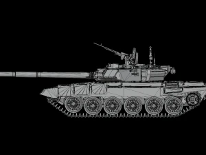 Main battle tank T90A Vladimirova STL 3D Model