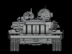 Main battle tank T90A Vladimirova STL 3D 모델