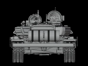 Main battle tank T90A Vladimirova STL 3D Model