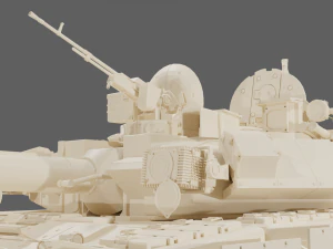 Main battle tank T90A Vladimirova STL 3D Model