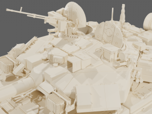 Main battle tank T90A Vladimirova STL 3D 모델