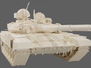 Main battle tank T90A Vladimirova STL 3D Model