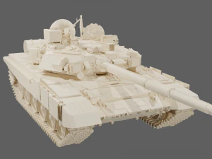 Main battle tank T90A Vladimirova STL 3D Model