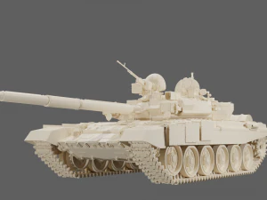 Main battle tank T90A Vladimirova STL 3D Model