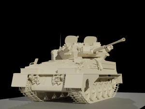 Assembly model CVR-T FV107 Simiter STL 3D Model