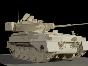 Assembly model CVR-T FV107 Simiter STL 3D Model