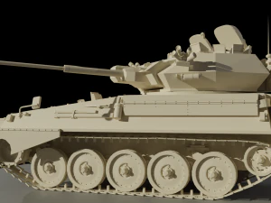 Assembly model CVR-T FV107 Simiter STL 3D Model