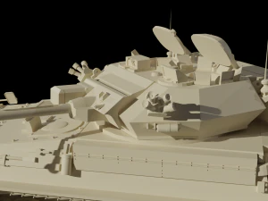 Assembly model CVR-T FV107 Simiter STL 3D Model