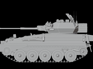 Assembly model CVR-T FV107 Simiter STL 3D 모델
