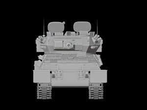 Assembly model CVR-T FV107 Simiter STL 3D Model