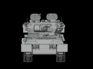 Assembly model CVR-T FV107 Simiter STL 3D Model