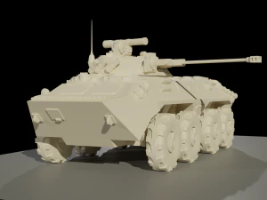 Armored personnel carrier BTR-90 3D Model