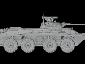 Armored personnel carrier BTR-90 3D 모델