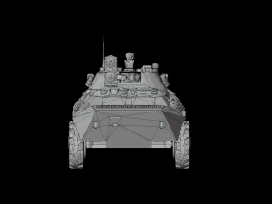 Armored personnel carrier BTR-90 3D Model