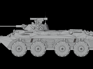 Armored personnel carrier BTR-90 3D 모델