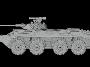 Armored personnel carrier BTR-90 3D Model