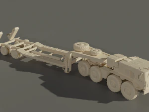 MAZ537g heavy-duty four-axle truck 3D Model