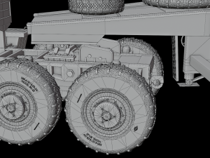 MAZ537g heavy-duty four-axle truck 3D 模型