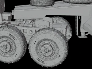MAZ537g heavy-duty four-axle truck 3D Model