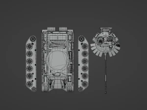 Vehicle set MAZ537G and T72B3 3D Model