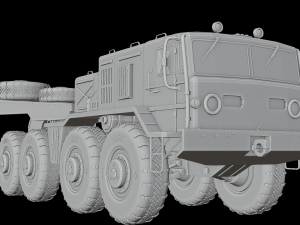 Vehicle set MAZ537G and T90A Modèle 3D
