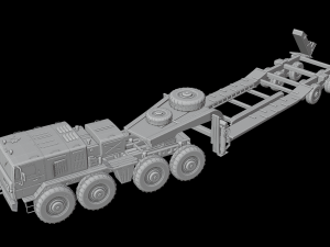 Vehicle set MAZ537G and T90A Modèle 3D